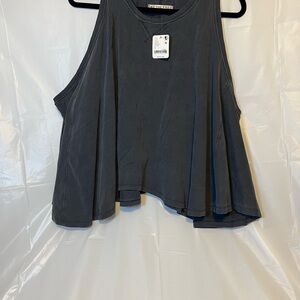 We The Free Charcoal Tank Top